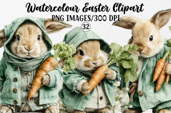 A Designer's Review of Watercolour Easter Graphics
