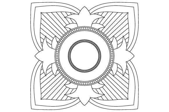 A Square Mandala Design for Branding & Illustrations