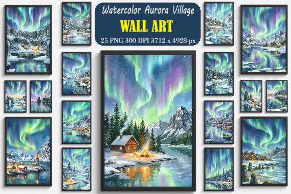 A Watercolor Village Graphics Bundle for Cohesive Illustrations