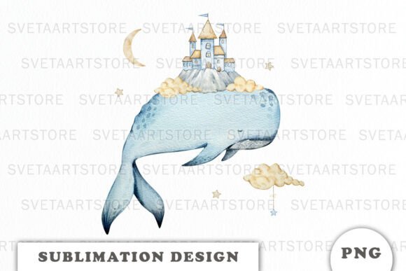 A Whimsical Whale Graphic for Coastal Crafts