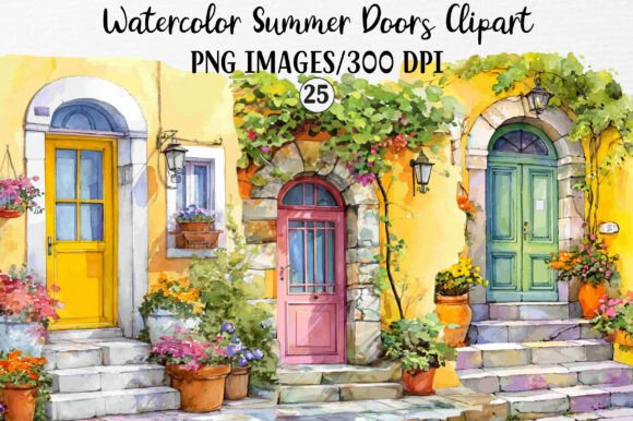 Crafting with Watercolor Doors: An Illustrative Graphics Review