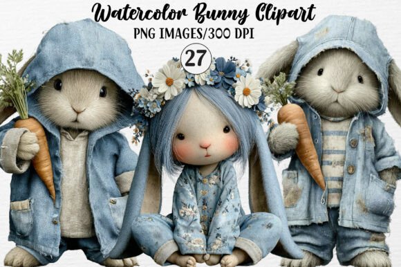 Evaluating Watercolor Bunny Graphics for Product Collections