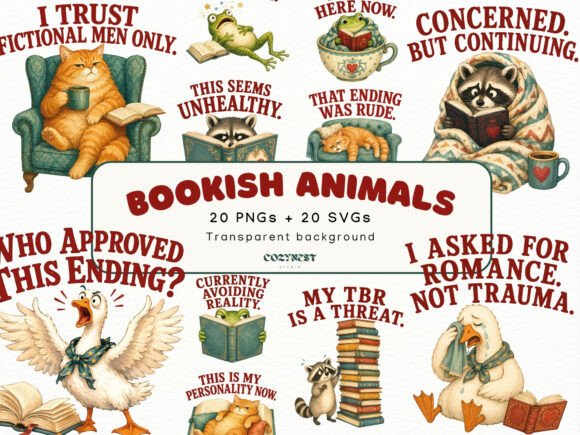 How This Bookish Clipart Bundle Elevates Client Projects
