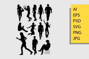Reviewing Peope Activity Silhouette Graphics for Commercial Projects