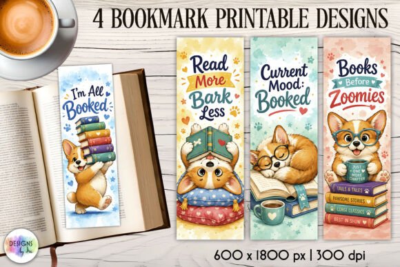Reviewing the Corgi Reading Bookmarks Collection for Craft Products