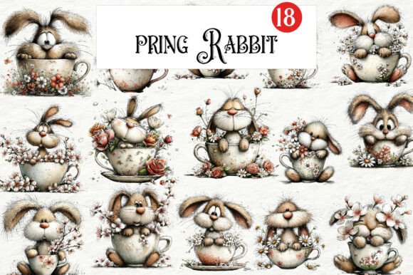 Reviewing Watercolor Rabbit Graphics for Creative Businesses