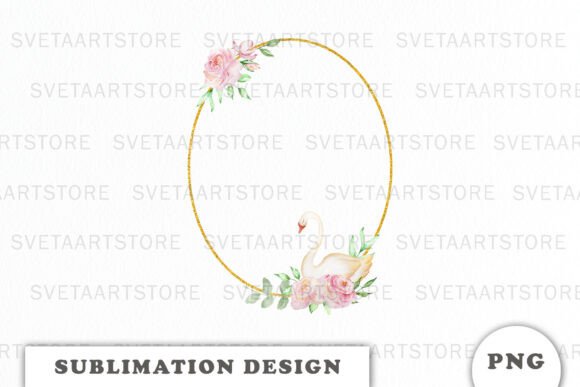 Watercolor Swan with a Gold Frame: A Design Review